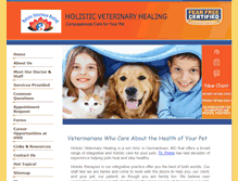 Tablet Screenshot of holisticveterinaryhealing.com